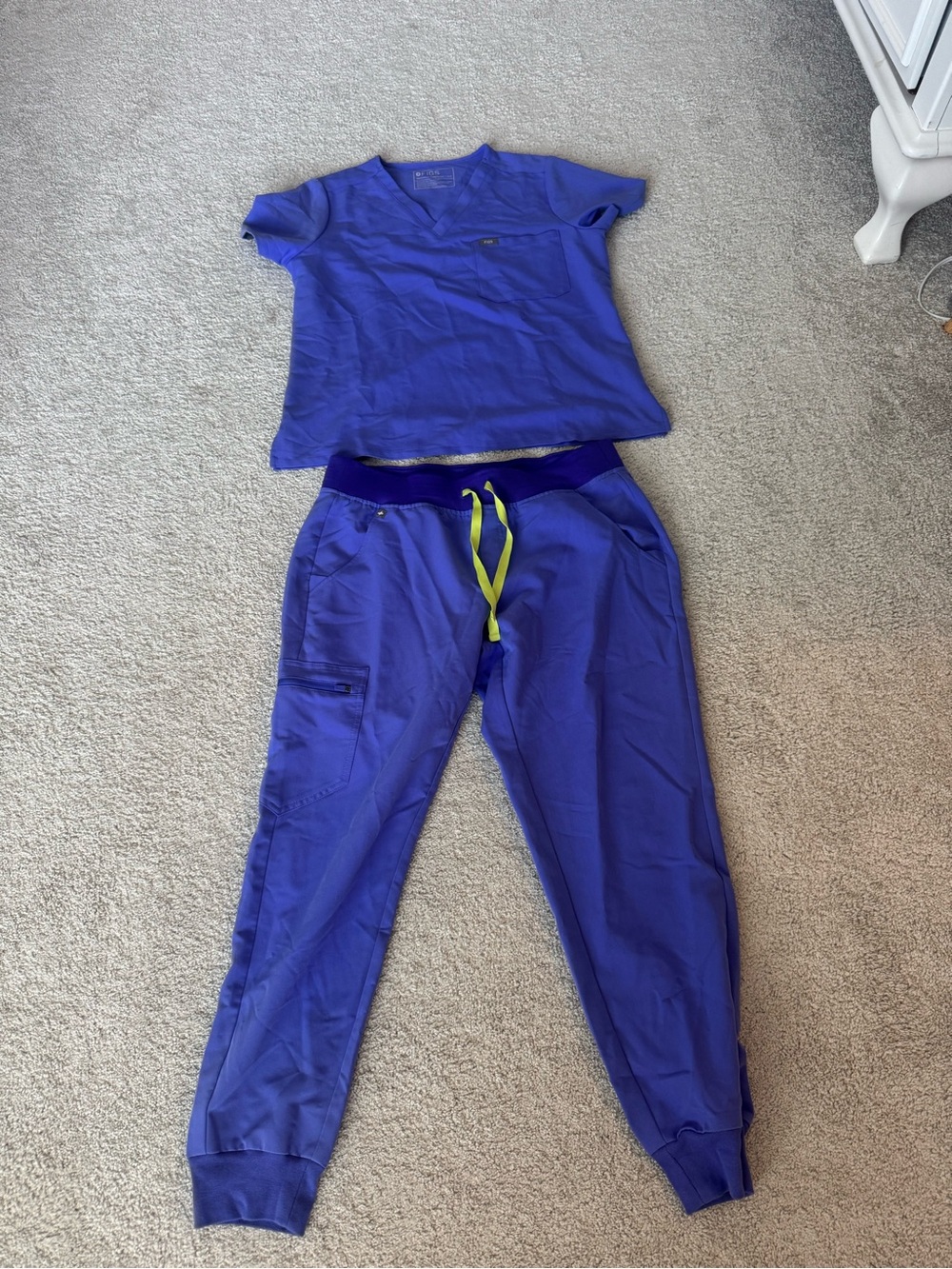 Figs Women's Scrub Set in Blueberry color